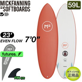 【2023年新作】【特別価格】MFソフトボード EVENFLOW 7'0" イーブンフロー FUTURE FIN パフォーマンス トライフィン softboard ソフトボード ミックファニング MICK FANNING EPS素材 オフィシャル正規店