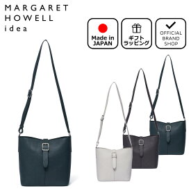 【正規販売店】MARGARET HOWELL idea バージ ショルダー(S)［マーガレットハウエル アイデア］ ショルダー バッグ ブランド 本革 レザー 斜めがけ 肩掛け コンパクト 小さめ 大人 おしゃれ シンプル ナチュラル 日本製 レディース メンズ バッグマニア