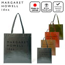 【50%OFF】【正規販売店】MARGARET HOWELL idea アジャックス トート ［マーガレットハウエルアイデア］ トートバッグ ブランド ロゴ 日本製 A4 縦型 マチなし 撥水 軽量 大容量 サブバッグ お稽古バッグ 無地 シンプル カジュアル メンズ レディース バッグマニア セール