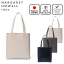 【正規販売店】MARGARET HOWELL idea トロージャン トート ［マーガレットハウエルアイデア］ トートバッグ ブランド 自立 軽量 大容量 肩掛け 無地 ワンポイント シンプル ナチュラル おしゃれ 日本製 通勤 通学 本革 レザー メンズ レディース バッグマニア