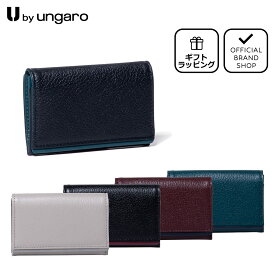 【正規販売店】Ubyungaro ソフィア 名刺入れ［ユーバイ ウンガロ］ ブランド 本革 レザー 名刺ケース カードケース おしゃれ シンプル レディース かわいい バッグマニア