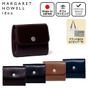 【正規販売店】MARGARET HOWELL idea スナップ 三つ折り財布[マーガレットハウエル アイデア] 折りたたみ財布 ブランド 本革 レザー ミニ ウォレット 小さい 薄い コンパクト シンプル おしゃれ カジュアル 上品 日本製 メンズ レディース バッグマニア