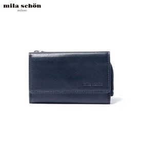 【正規販売店】mila schon CALF LEATHER キーケース [ミラ・ショーン] ブランド 本革 レザー 三つ折り 6連 鍵入れ キーホルダー 小銭入れ コインケース コンパクト おしゃれ ミラショーン メンズ バッグマニア