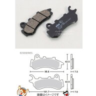 【ゆうパケット】777-0233000 キタコ SBS ブレーキパッド E233 PCX (JF81) /-150 (KF30)