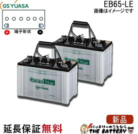 2個セット 保証付 EB65 LE L形端子 ボルト締付端子 蓄電池 自家発電 GS YUASA ユアサ 小形電動車用鉛蓄電池
