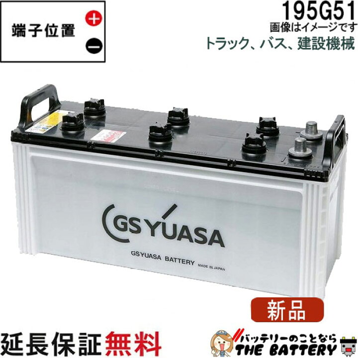 楽天市場】195G51 バッテリー GS YUASA PRX プローダ エックス 