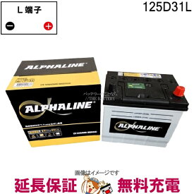 【先着10名★5/25(土)24時間限定!!最大1000円OFFクーポン】125D31L Alpha Line 充電制御車対応バッテリー アルファライン αライン KBL