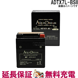 ADTX7L-BSII バイク アクアドリームゴールドバッテリー 互換 YTX7L-BS GTX7L-BS FTX7L-BS KTX7L-BS YTX7L-BS RBTX7L-N DTX7L-BS ATX7L-BS CTX7L-BS BTX7L-BS STX7L-BS PTX7L-BS