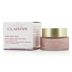 【月間優良ショップ受賞】 Clarins Multi-Active Day Targets Fine Lines Antioxidant Day Cream-Gel - For Normal To Combination Skin クラランス Mアクティヴ デイ クリーム ノーマル コンビネーション 50ml/1.7oz 送料無料 海外通販