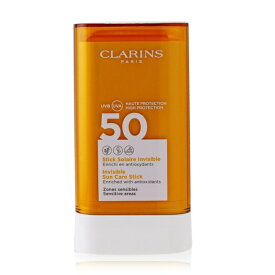 【月間優良ショップ受賞】 Clarins Invisible Sun Care Stick SPF50 - For Sensitive Areas クラランス インビジブル サンケア スティック SPF50 - 敏感な部分用 17g/0.6oz 送料無料 海外通販