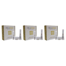 【月間優良ショップ受賞】 Helis Gold The Revival Series Travel Kit - Pack of 3 3.3oz Revitalize Shampoo, 3.3oz Restructure Masque, 1oz Crystal Cream S 送料無料 海外通販