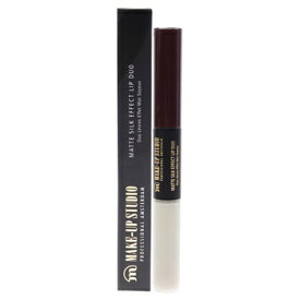 【月間優良ショップ受賞】 Make-Up Studio Matte Silk Effect Lip Duo - Juicy Blackberry Lipstick 0.2 oz 送料無料 海外通販