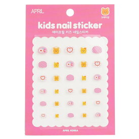 【月間優良ショップ受賞】 April Korea April Kids Nail Sticker - # A012K April Korea April Kids Nail Sticker - # A012K 1pack 送料無料 海外通販