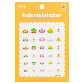 【月間優良ショップ受賞】 April Korea April Kids Nail Sticker - # A021K April Korea April Kids Nail Sticker - # A021K 1pack 送料無料 海外通販