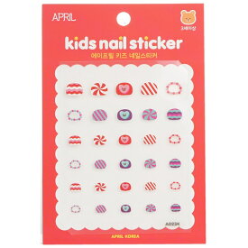 【月間優良ショップ受賞】 April Korea April Kids Nail Sticker - # A023K April Korea April Kids Nail Sticker - # A023K 1pack 送料無料 海外通販