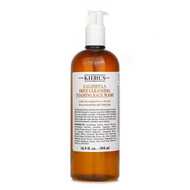 【月間優良ショップ受賞】 Kiehl's Calendula Deep Cleansing Foaming Face Wash キールズ カレンデュラ ディープ クレンジング フォームミング フェイス ウォッシュ 500ml/16.9oz 送料無料 海外通販