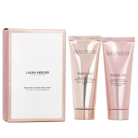 【月間優良ショップ受賞】 Laura Mercier Infusion De Rose Mask Duet Set: 1x Flawless Skin Infusion De Rose Moisturizing Glow Mask - 75g/2.5oz + 送料無料 海外通販