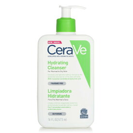 【月間優良ショップ受賞】 CeraVe Hydrating Cleanser For Normal to Dry Skin セラヴィ Hydrating Cleanser For Normal to Dry Skin 473ml/16oz 送料無料 海外通販