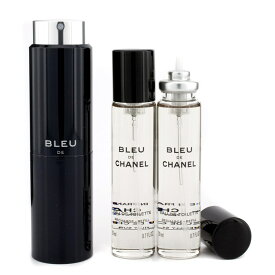 【月間優良ショップ受賞】 Chanel Bleu De Chanel Eau De Toilette Travel Spray & Two Refills シャネル ブルードゥシャネル EDT トラベル スプレー&レフィル 2本 3x20ml/0.7oz 送料無料 海外通販