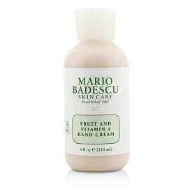 【月間優良ショップ受賞】 Mario Badescu Fruit And Vitamin A Hand Cream - For All Skin Types マリオ バデスク フルーツ And ビタミン A ハンド クリーム - For オー 送料無料 海外通販