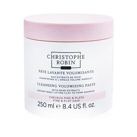 【月間優良ショップ受賞】 Christophe Robin Cleansing Volumising Paste with Rose Extracts (Instant Root Lifting Clay to Foam Shampoo) - Fine & Flat Hai 送料無料 海外通販