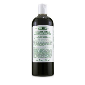 【月間優良ショップ受賞】 Kiehl's Cucumber Herbal Alcohol-Free Toner - For Dry or Sensitive Skin Types キールズ キュカンバーハーバルアルコールフリートナー ( 乾燥・敏感肌 ) 500ml/16. 送料無料 海外通販