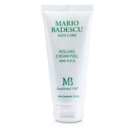 【月間優良ショップ受賞】 Mario Badescu Rolling Cream Peel With AHA - For All Skin Types マリオ バデスク ローリングクリームピール ウィズ AHA 73ml/2.5oz 送料無料 海外通販