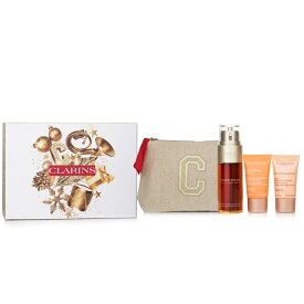 【月間優良ショップ受賞】 Clarins Rituale Double Serum & Extra Firming Set: クラランス Rituale Double Serum & Extra Firming Set: 3pcs+1bag 送料無料 海外通販