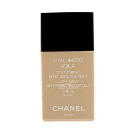 【月間優良ショップ受賞】 Chanel Vitalumiere Aqua Ultra Light Skin Perfecting M/U SPF15 - # 20 Beige シャネル ヴィタルミエール アクア SPF 15 - # 20 Beige 30ml/1oz 送料無料 海外通販