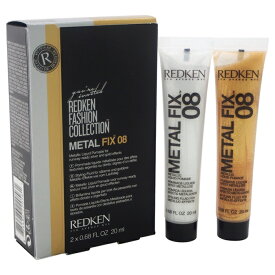 【月間優良ショップ受賞】 Redken Fashion Collection Metal Fix 08 Metallic Liquid Pomade レッドケン ファッションコレクションメタルフィックス08メタリックリキッドポマード 2 x 0.68 oz 送料無料 海外通販