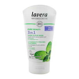 【月間優良ショップ受賞】 Lavera Pure Beauty 3 In 1 Wash, Scrub, Mask - For Blemished & Combination Skin ラヴェーラ Pure Beauty 3 In 1 Wash, Scrub, Mask - 送料無料 海外通販