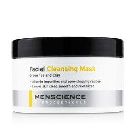 【月間優良ショップ受賞】 Menscience Facial Cleaning Mask - Green Tea And Clay メンサイエンス フェーシャルクリーニングマスク - グリーンティー&クレイ 90g/3oz 送料無料 海外通販