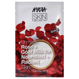 【月間優良ショップ受賞】 Nykaa Naturals Skin Secrets Sheet Mask - Rose and Goat Milk 1 Pc 送料無料 海外通販