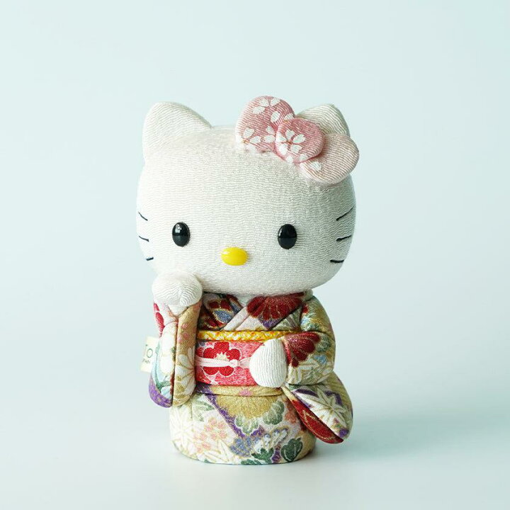 楽天市場】【招き猫】招きハローキティ (桃) | 江戸木目込み | 柿沼 