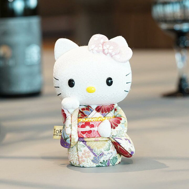 楽天市場】【招き猫】招きハローキティ (桃) | 江戸木目込み | 柿沼 