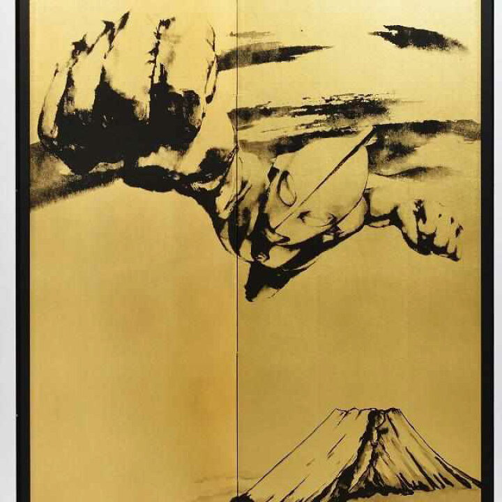 楽天市場】【屏風】ウルトラマン 富士山 (縁あり) | 本装屏風 - 水墨画 