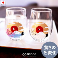 グラス タンブラー 食器 ギフト おしゃれ 高級 ガラス 冷感 シリーズ | 325ml 桜 富士山 丸モ高木陶器 日…