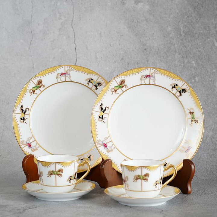 楽天市場】【磁器】大倉陶園 「うまくゆく 回転木馬」コーヒーカップ 