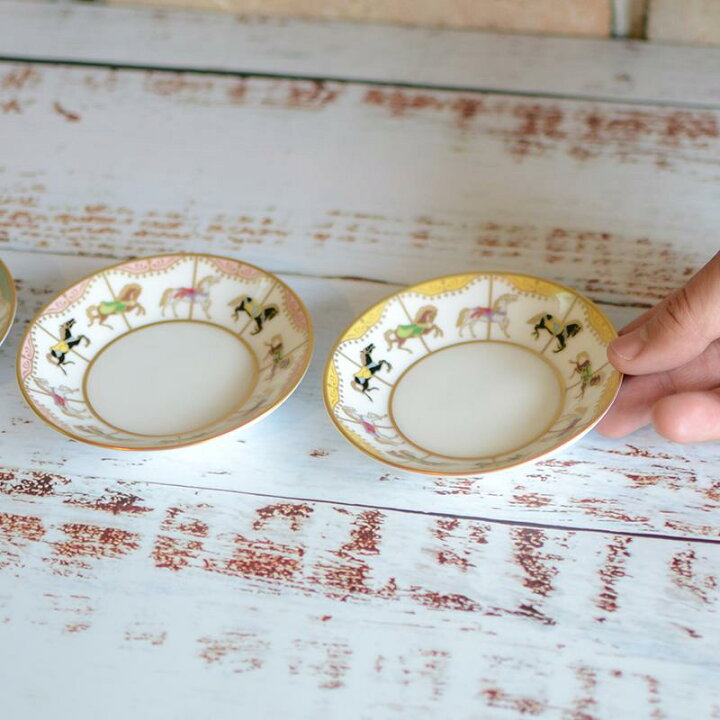 楽天市場】【磁器】大倉陶園 「うまくゆく 回転木馬」 10cmミニ 