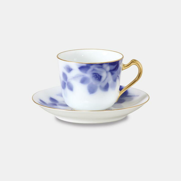 楽天市場】【磁器】大倉陶園 ブルーローズ コーヒーカップ＆ソーサー 