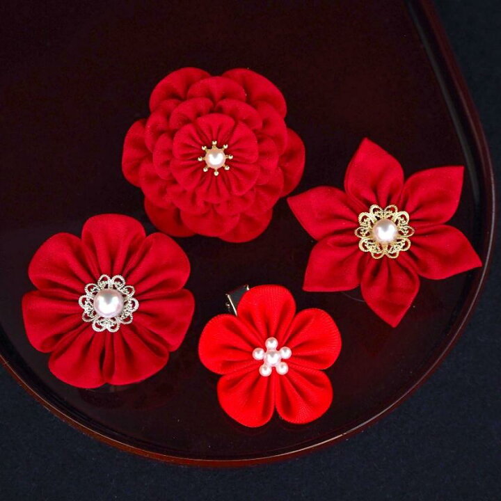 楽天市場】【アクセサリー】茜 (丸ブローチ、六角ブローチ、ヘア 