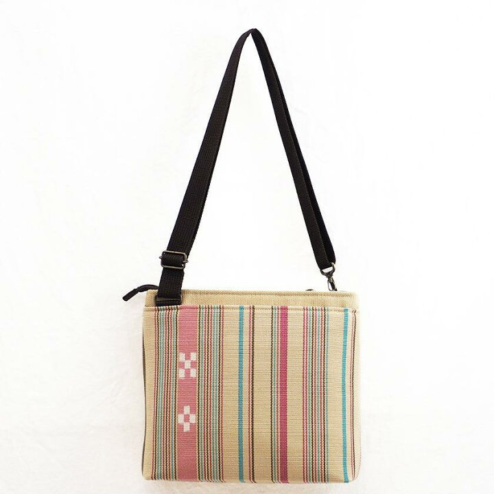 楽天市場】【トラベルショルダー】夏花 (ピンク) | 八重山みんさー織り  