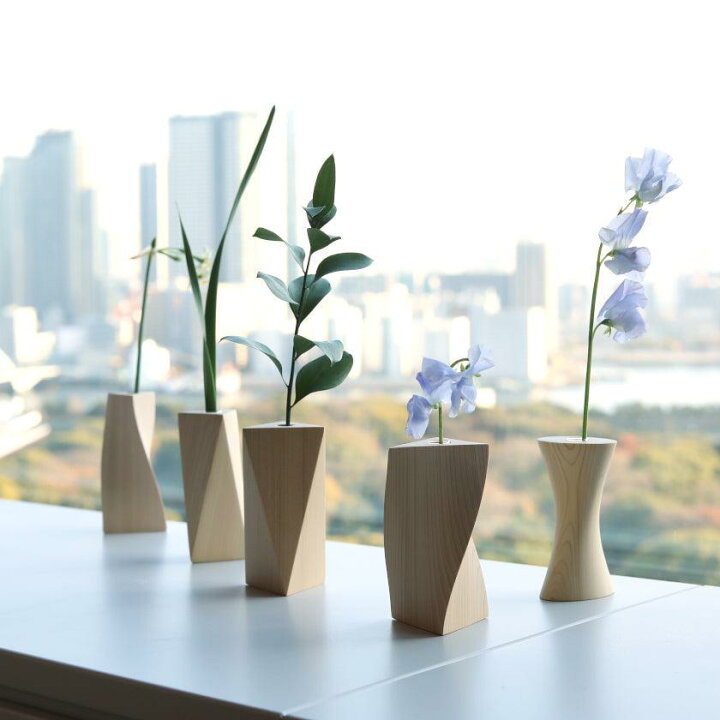 楽天市場】【花瓶】一輪挿し (三角C) | 木工 | 木の幸 : BECOS伝統工芸 