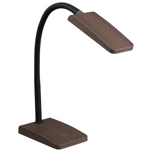 �I�[���d�@ LED�f�X�N�����v �f�X�N���C�g �w�K�X�^���h �����F �u���E���ؖڒ� DS-LS20-T 06-3831 OHM