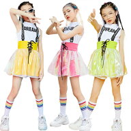韓国 チアガール キッズダンス衣装 セットアップ 女の子 ジャッズダンス k-pop 女子 ダンス衣装 アイドル…