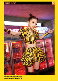 ダンスダンス衣装セットアップチアガールガールズ女の子キッズダンスパンツセットスカートセットアウタージャッズ韓国風ヒップホップストリートへそ出し上下演出服キッズダンスウェアジュニアショートパンツパンツフレンジjazzDJオシャレ
