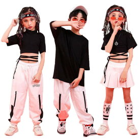 ヒップホップ 子供服 キッズ ダンス衣装 セットアップ スカート パンツ 男の子 キッズ ダンス 衣装 韓国 キッズダンス 体操服 チア ダンス衣装 ダンスパンツ ガールズ