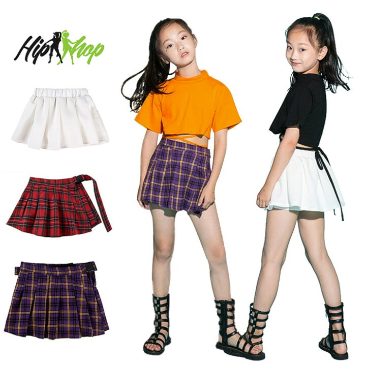 楽天市場 キッズダンス衣装 スカート 韓国 チェック柄 白 赤 紫 女の子 ヒップホップ チア チアガール キッズ ダンス 衣装 スカート 可愛い 体操服 演出服 発表会 1 130 140 150 160 170 180 ザ ブリッジ