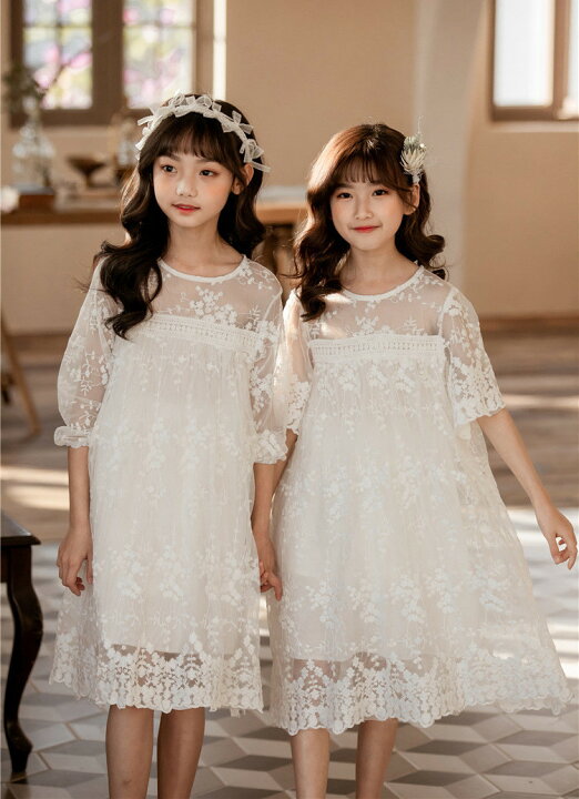 楽天市場 白ワンピース 長袖 子供服 韓国こども服 森ガール 女の子 レースワンピース ロング マキシ キッズワンピース 姫系 カジュアル フォーマル 韓国風 ガールズ フラワーガール プリンセス 入園式 ピアノ 結婚式 発表会 入学式 七五三 ザ ブリッジ