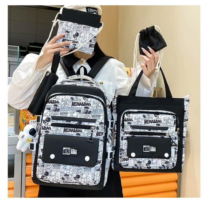 楽天市場】リュックサック リュック 5点セット 4色 ペン袋 ワン 